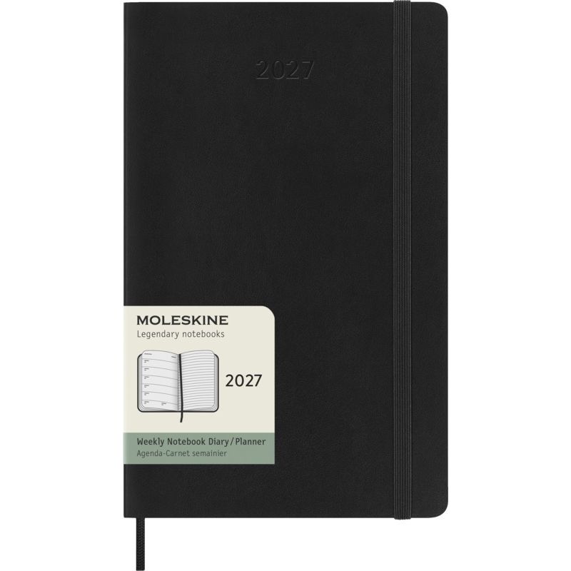 Bloco de notas de capa mole L para 12 meses "Moleskine"