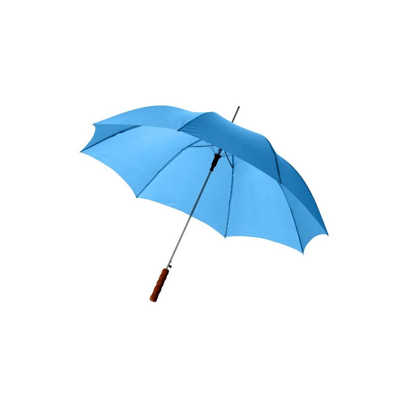 Guarda-chuva automático com pega de madeira de 23” "Lisa"
