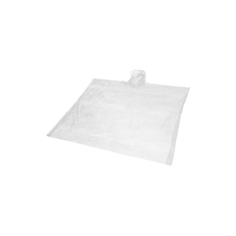 Poncho de chuva descartável de plástico reciclado com bolsa "Mayan"