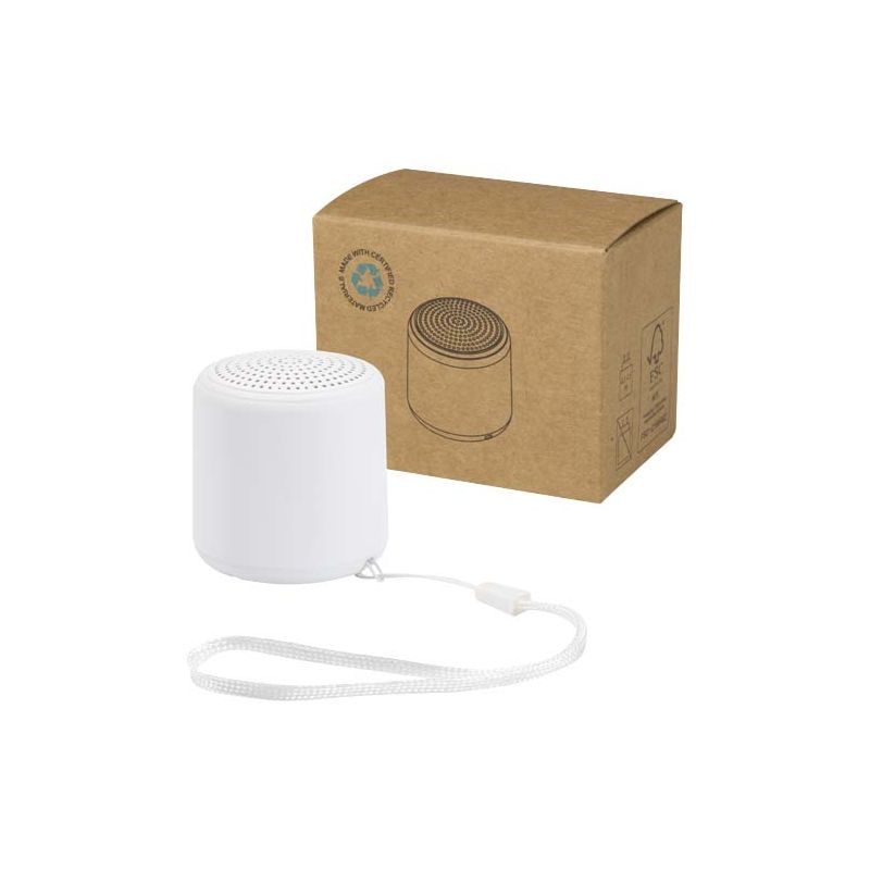 Coluna de som Bluetooth® sem fios de plástico reciclado de 3 W "Velkis"