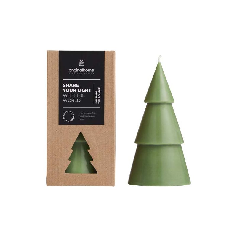 Vela de árvore de Natal de matcha - L "Originalhome"