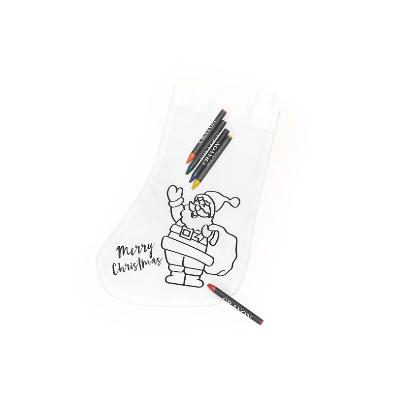 RENO CHRISTMAS STOCKING WHITE