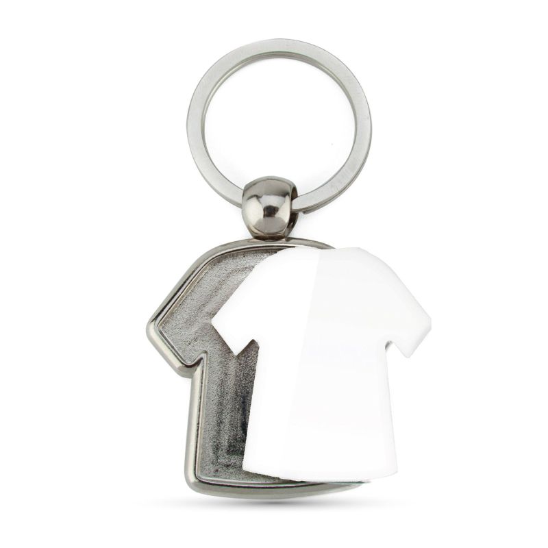 MX-D Porta-chaves MX-D formato t-shirt com 2 faces, metal