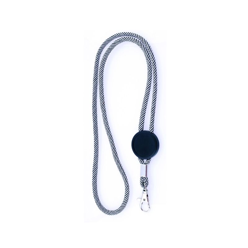 Treel Lanyard em poliéster com ajuste e mosquetão