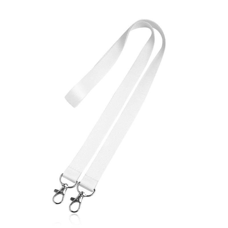 Double Lany Lanyard em poliéster com dois mosquetões