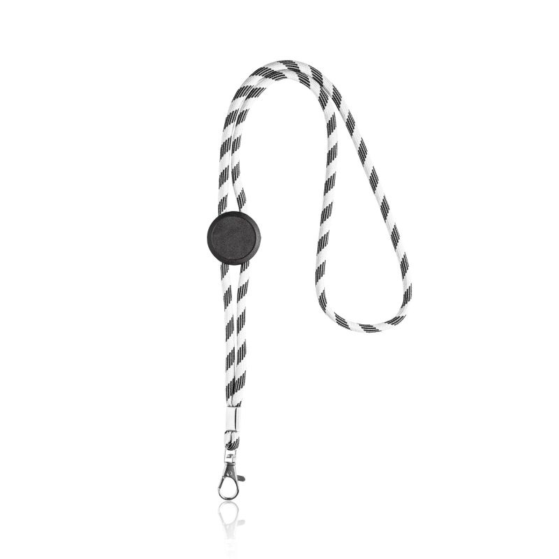 Ecoyard Lanyard tubular em RPET, ajustável