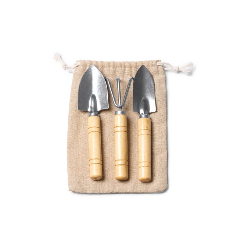 GARDENING SET CROCUS NATURAL