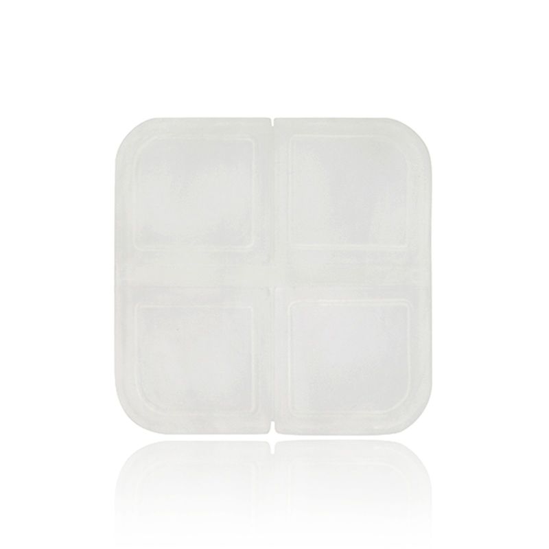 Labox Caixa de comprimidos quadrada, 4 compartimentos