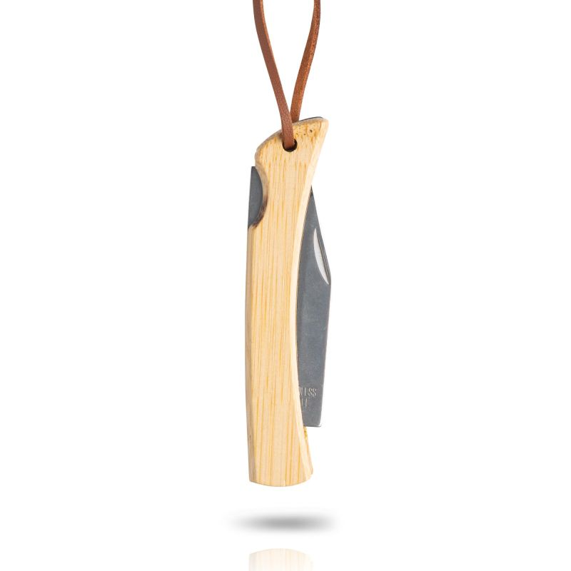 Bamblade Canivete em bambu e aço inoxidável