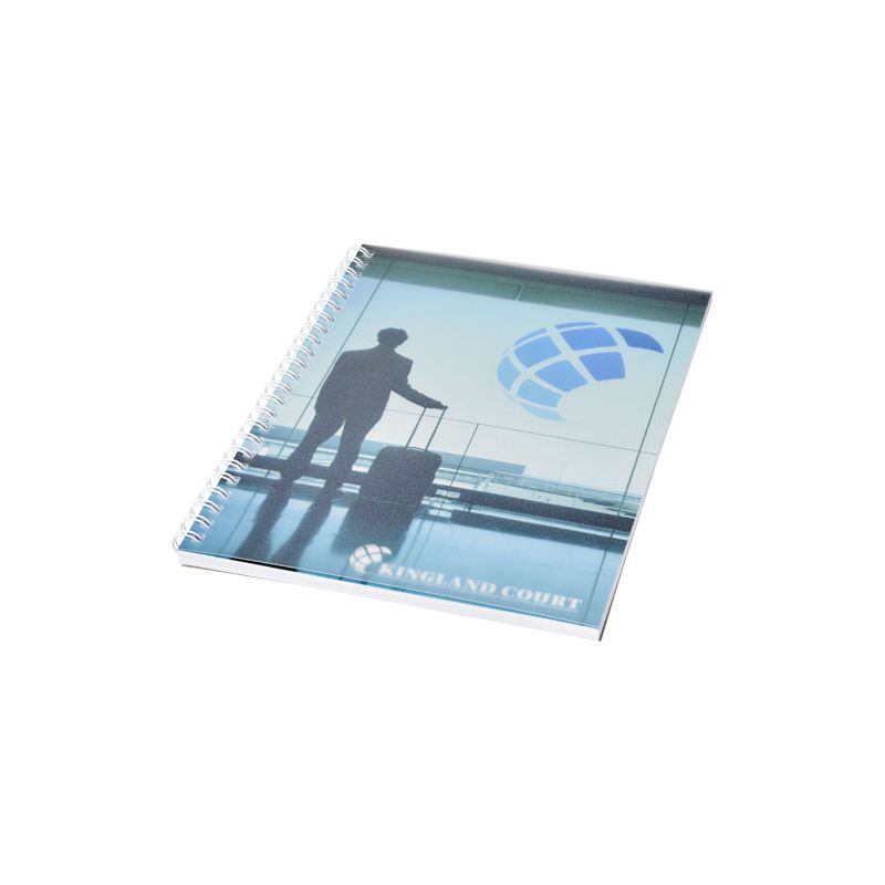Caderno A5 espiral de arame com capa em PP Desk-Mate®