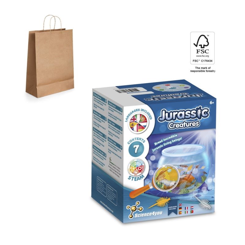 Jurassic Pets Kit II Jogo didático fornecido com saco de oferta em papel kraft (115 g/m²), feito de material certificado FSC™ e outros materiais controlados