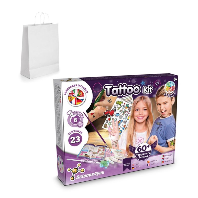 Tattoo Factory Kit II Jogo didático fornecida com saco de oferta em papel kraft (100 g/m²)
