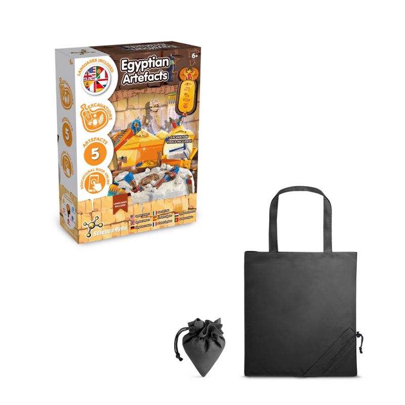 Ancient Egypt Excavation Kit V Jogo didático fornecido com saco de oferta dobrável em 190T