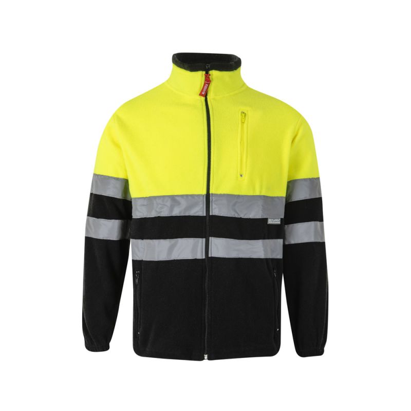 VL EROS Casaco polar bicolor (280g/m²), em poliéster (100%)