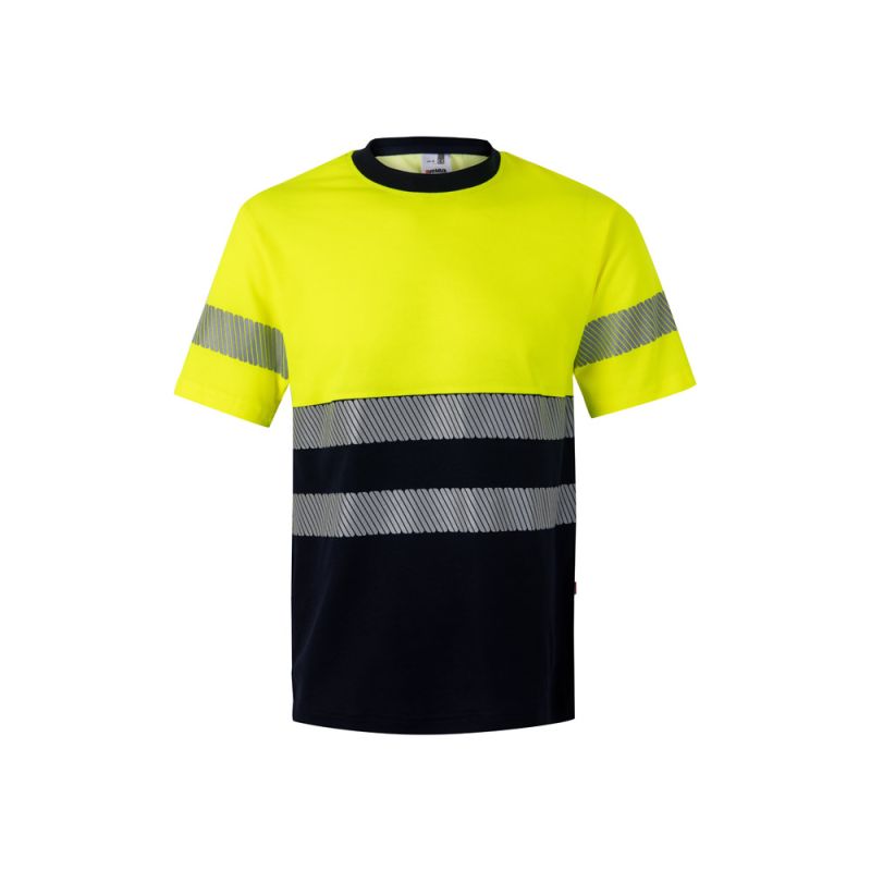 VL BASTET T-shirt bicolor piqué (150g/m²), em algodão (55%) e poliéster (45%)