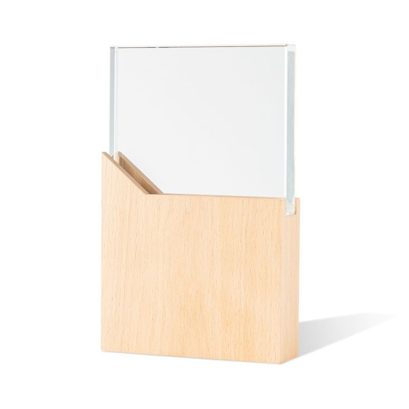 Reward Troféu em madeira e vidro