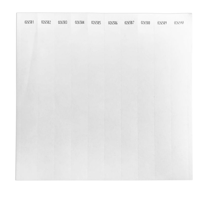 Jojo Pulseira para impressão digital, em tyvek