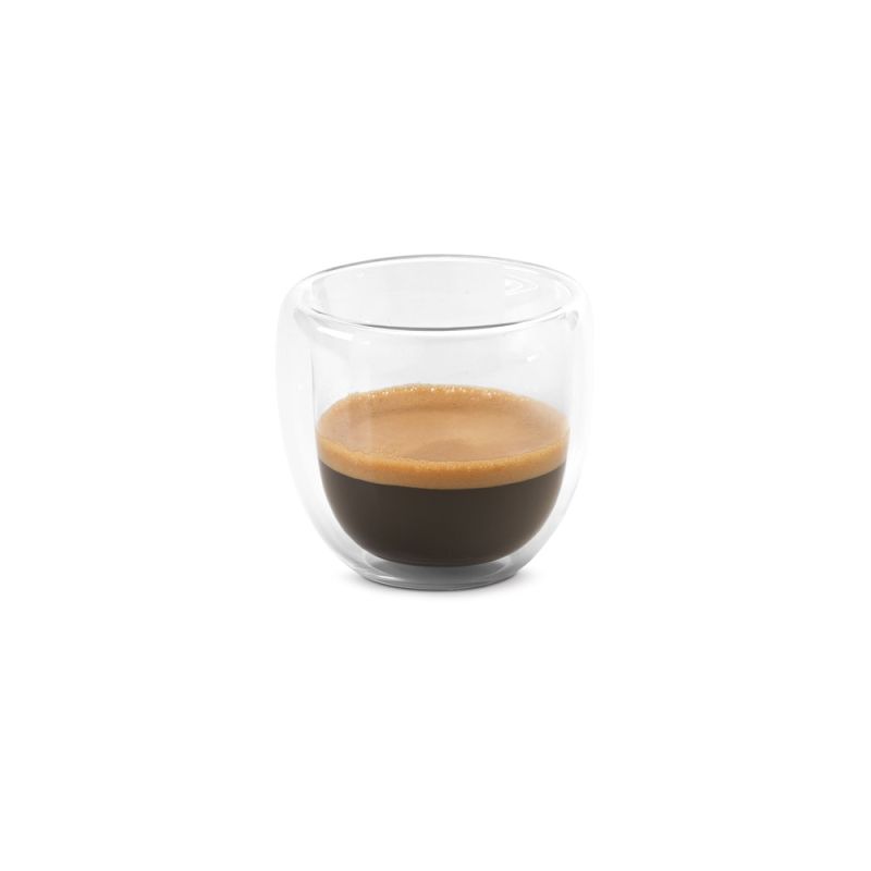 EXPRESSO Conjunto de café em vidro isotérmico com 2 copos 75 mL