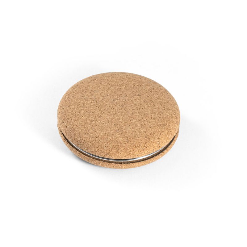 TILBURY Espelho de bolsa duplo em cortiça