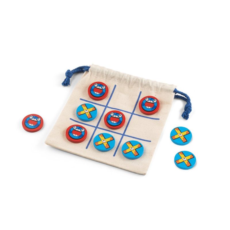 CROSSES Clássico jogo do galo com 10 peças em contraplacado