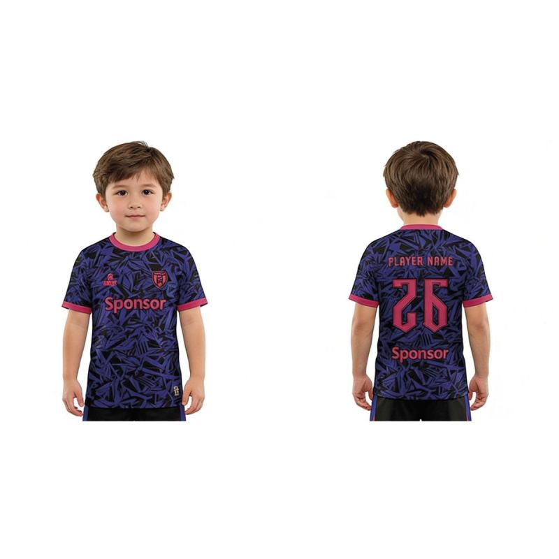 T-shirt Kinder Spielbekleidung 100% Personalisiert VISEU, MIKROPERFORIERT