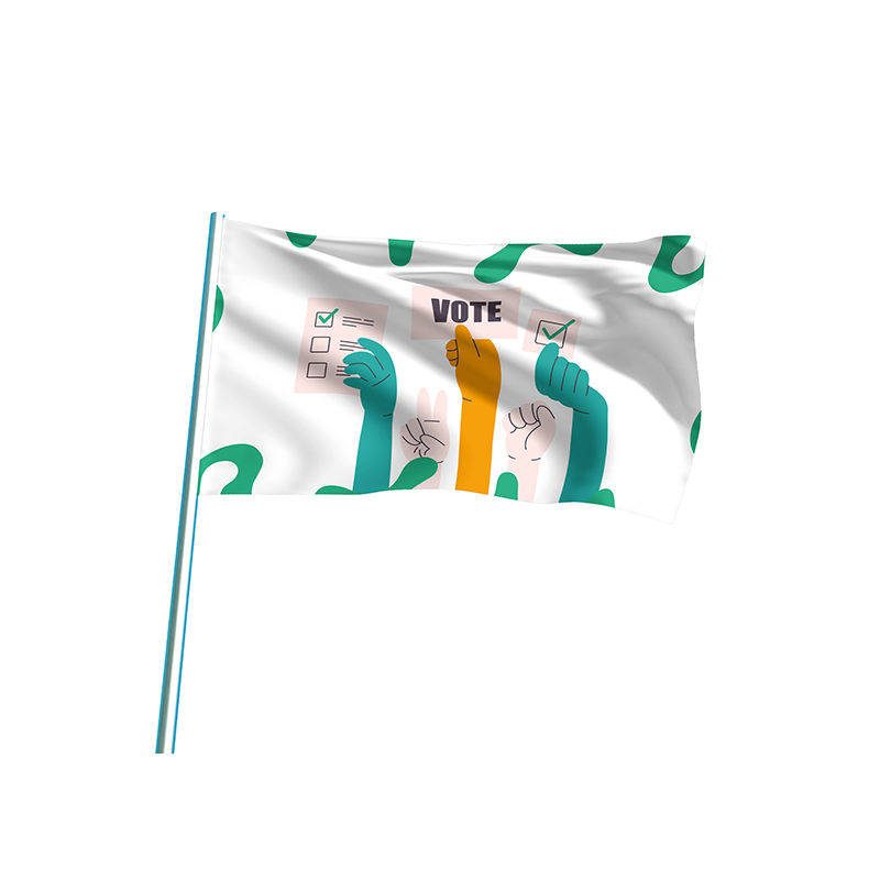 Wahlflagge 100% Personalisiert