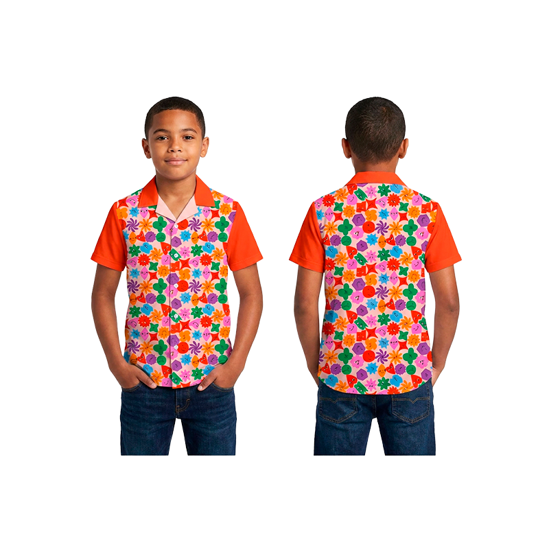 Kinderhemd 100% Personalisiert HAWAII, GLATT