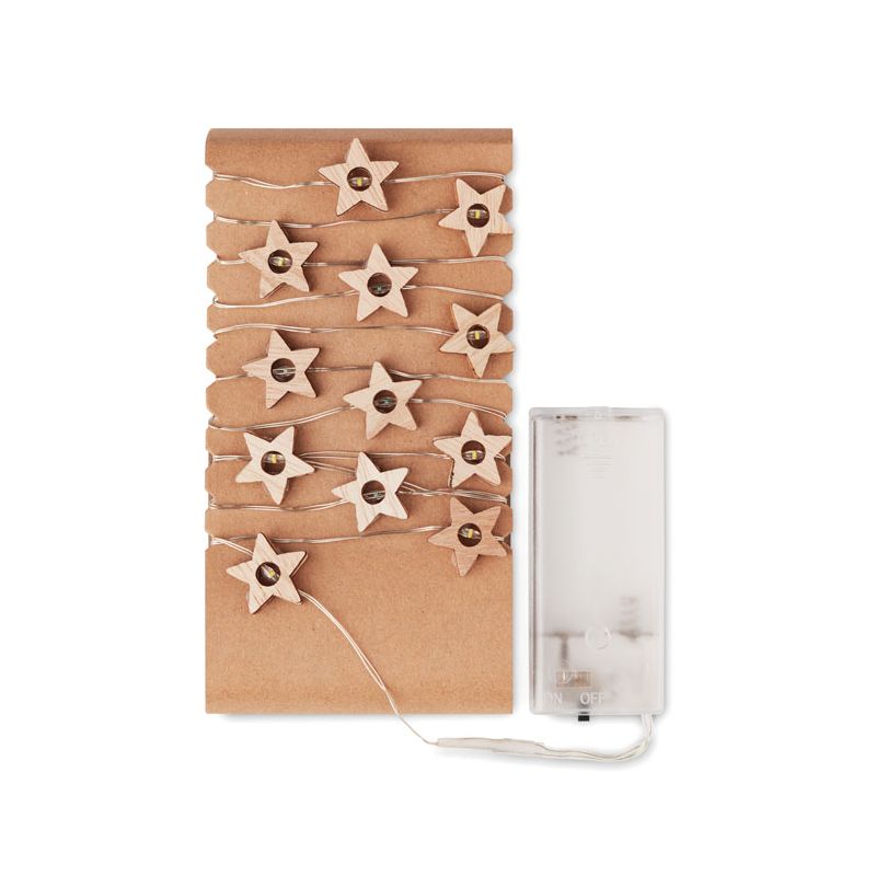 Corda com luzes de 20 estrelas