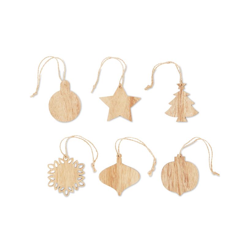 Conjunto de Natal em madeira