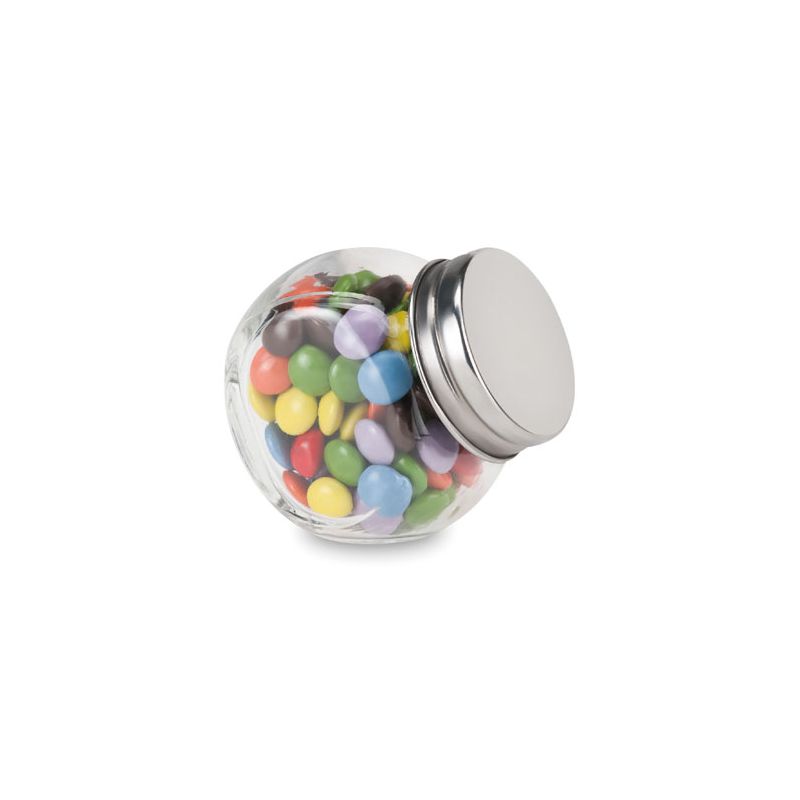 Chocolates em pote de vidro