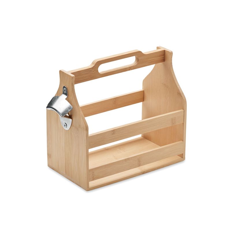 Caixa para 6 cervejas em bambu