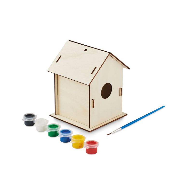 Kit DIY casa pássaros madeira