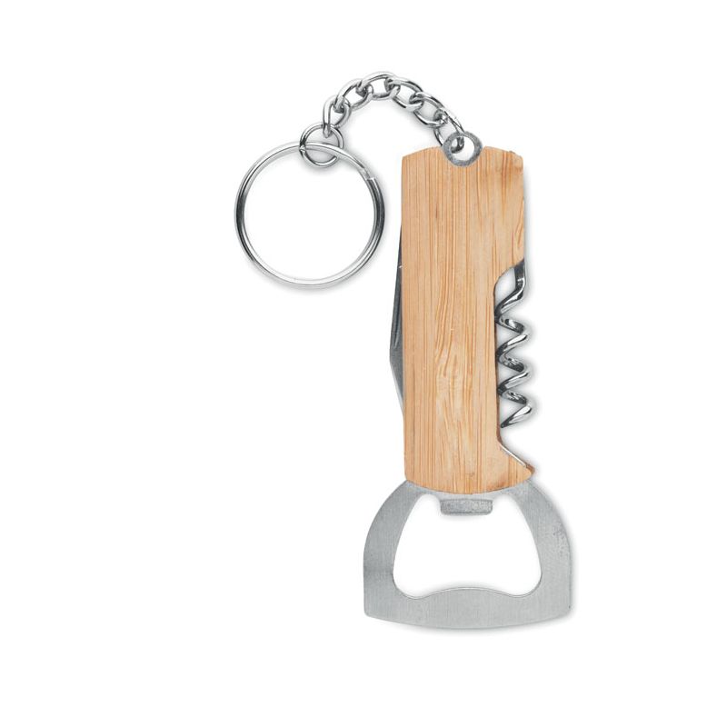 Porta-chaves abre-garrafa 3em1