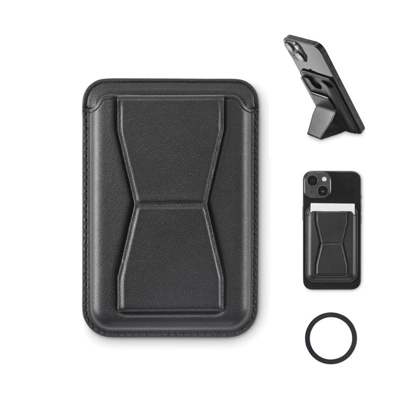 Porta-cartões magnético em PU