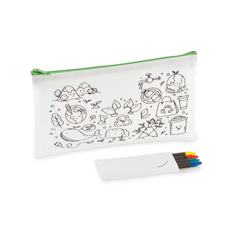 Estojo infantil com 4 lápis