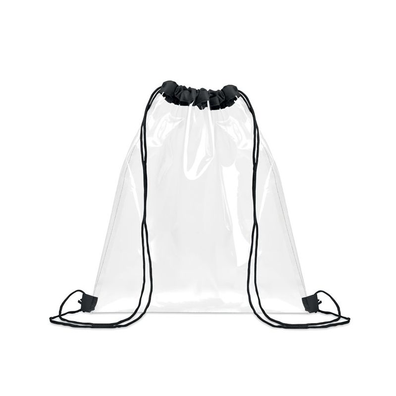 Saco transparente com cordão