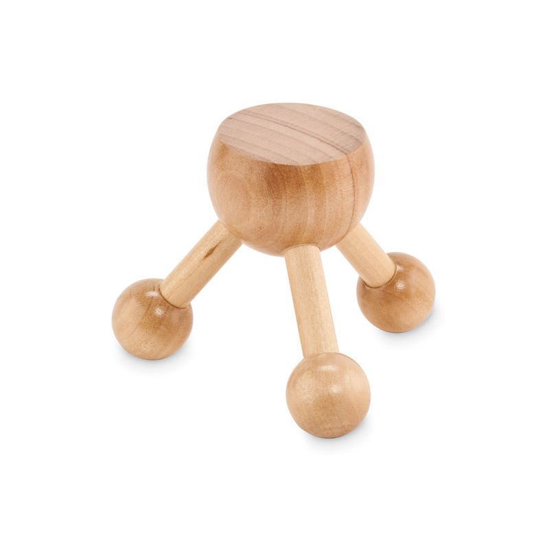 Massageador manual em madeira