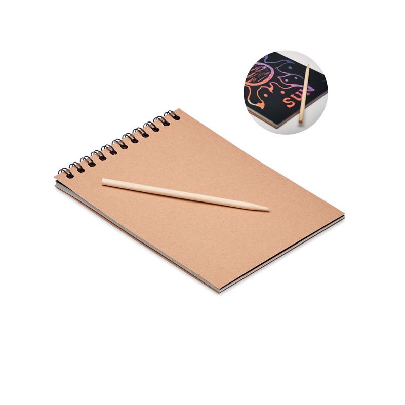 Bloco de papel de raspar