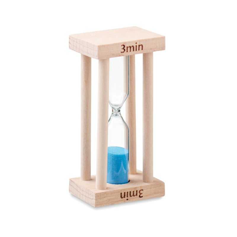 Ampulheta de madeira 3 minutos