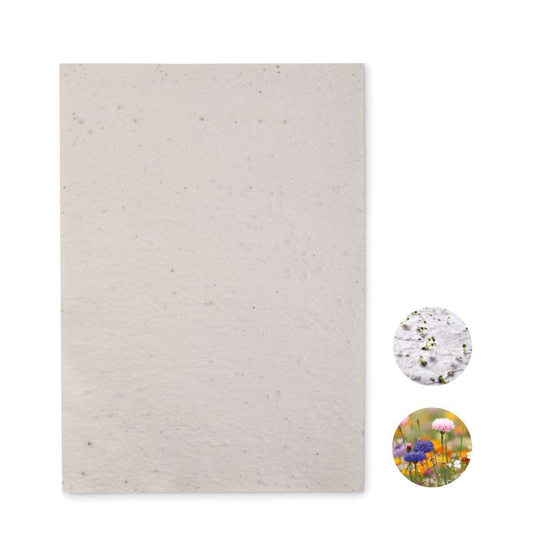 Papel sementes de flores A4