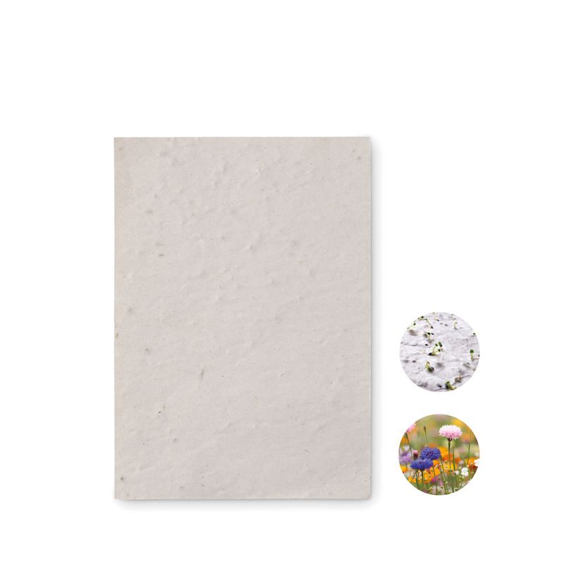Papel sementes de flores A6