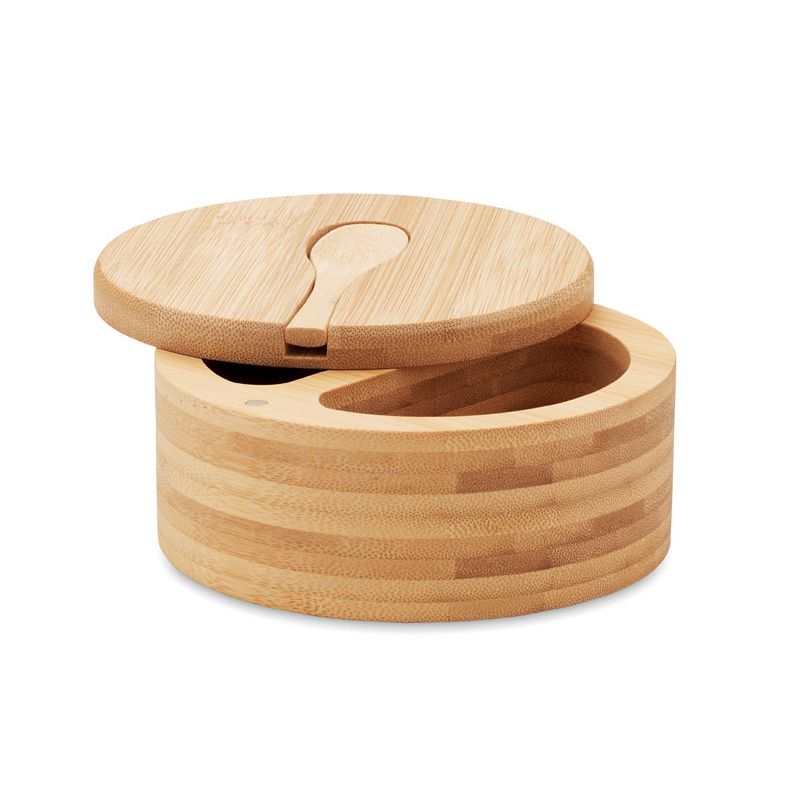 Caixa para sal e pimenta bambu