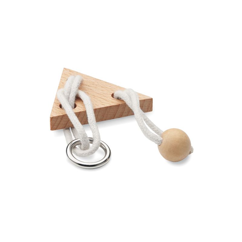 Jogo triângulo de madeira