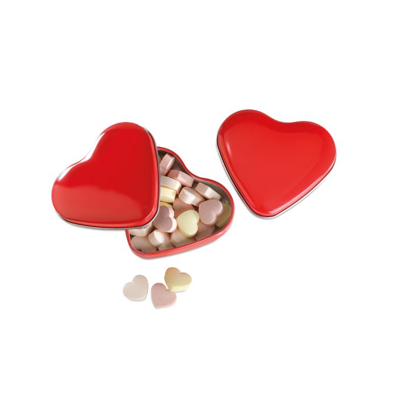 Caixa coração rebuçados