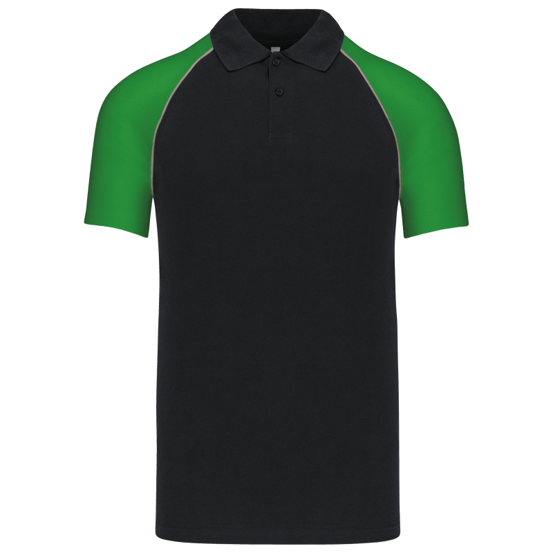 Polo baseball > polo de homem bicolor