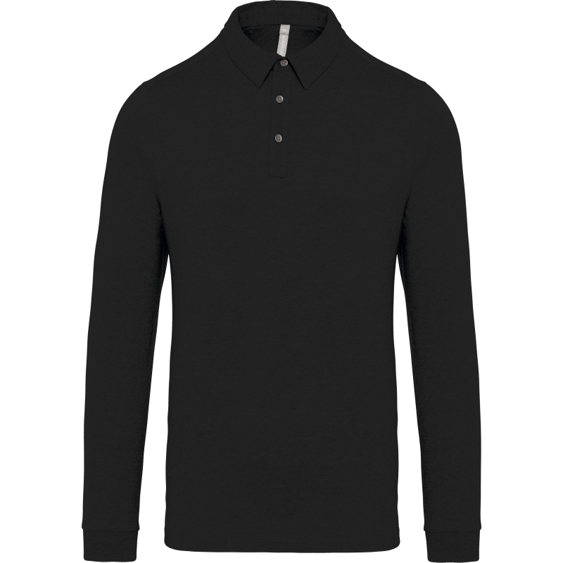 Polo jersey de homem de manga comprida