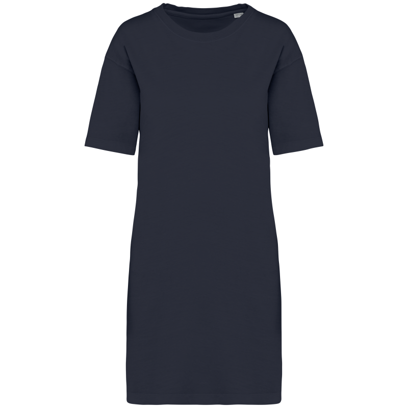 Vestido t-shirt eco-responsável com aspecto lavado de senhora
