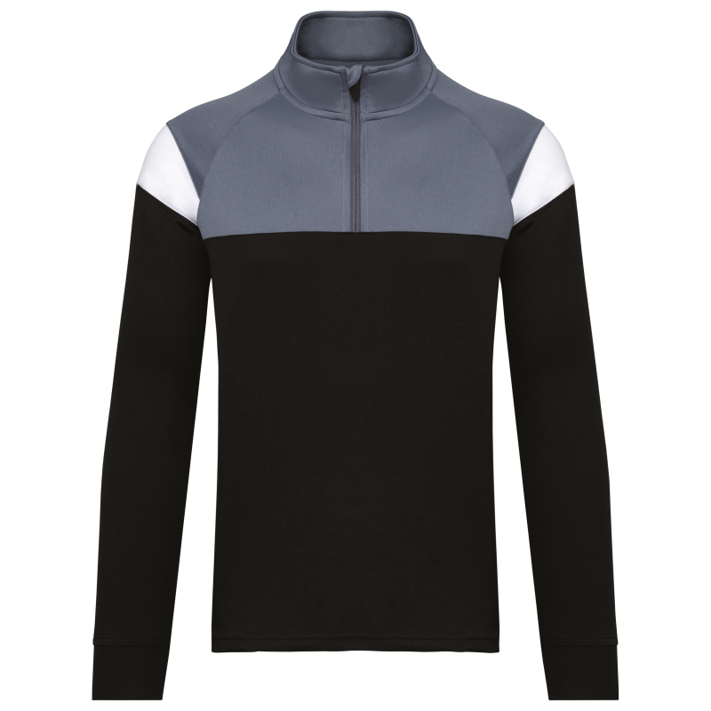 Sweatshirt 1/2 fecho de desporto unissexo