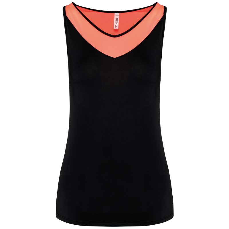 Top de padel bicolor de senhora