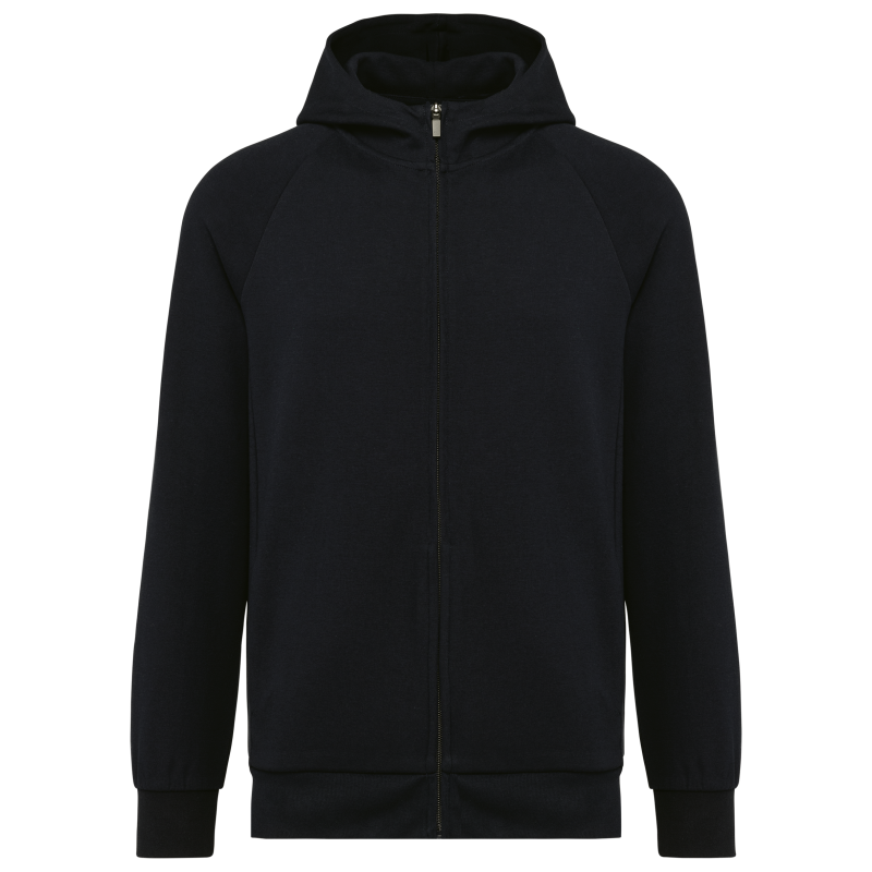 Sweatshirt com fecho e capuz de homem